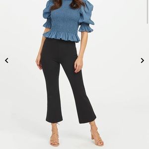 COPY - Spanx perfect black cropped flare pants